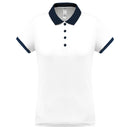 Polo personnalisé technique performance golf -PA490 polo femme: minimum 5 pièces Pro act Blanc / marine XS 