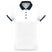Polo personnalisé technique performance golf -PA490 polo femme: minimum 5 pièces Pro act Blanc / marine XS 