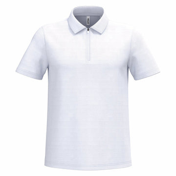 polo 1/4 zip - PA492 polo homme : minimum 5 pièces Pro act Blanc XS 