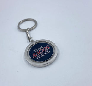 Porte clef métallique rotatif en R/V porte clef : minimum 100 pièces Alvin Golf 