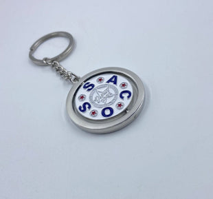 Porte clef métallique rotatif en R/V porte clef : minimum 100 pièces Alvin Golf 