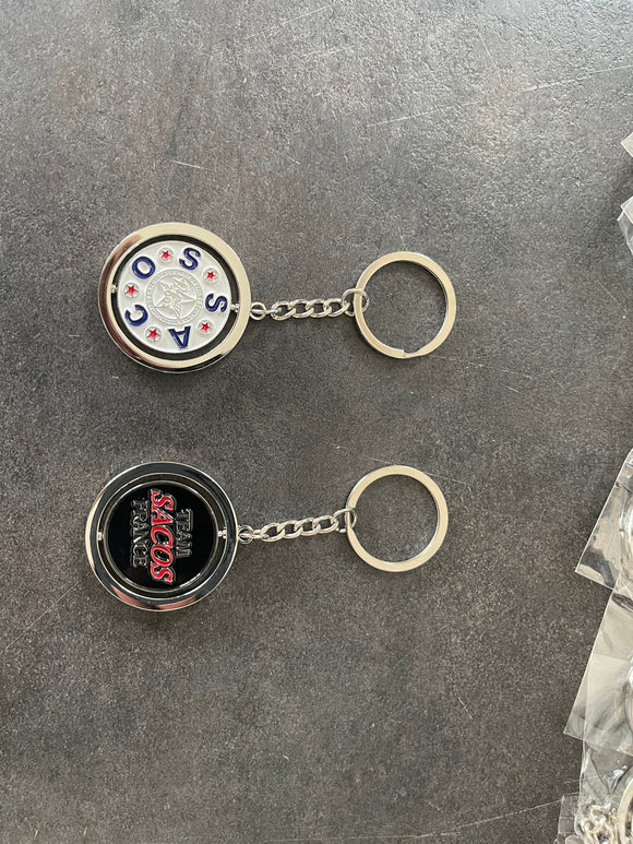 Porte clef métallique rotatif en R/V porte clef : minimum 100 pièces Alvin Golf 