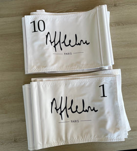 Drapeaux de golf avec votre logo Drapeau de golf : Aucun minimum mygolfstore.fr Avec numéro 