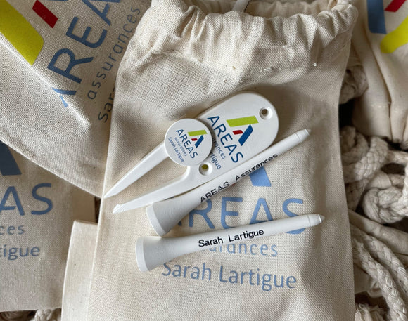 Pack biodégradable classique gift pack: Minimum 100 pack mygolfstore.fr 