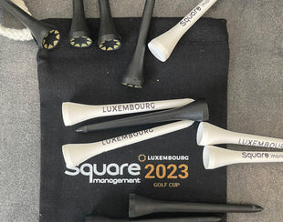 Pack biodégradable Black & White gift pack: Minimum 100 pack mygolfstore.fr 