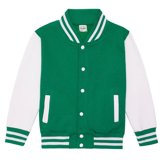 Sweat teddy école de golf -JH043J Sweat EDG - minimum 5 pièces AWDis Kelly vert/ blanc 3/4 ans 