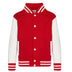Sweat teddy école de golf -JH043J Sweat EDG - minimum 5 pièces AWDis Rouge/blanc 3/4 ans 