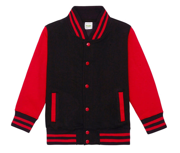 Sweat teddy école de golf -JH043J Sweat EDG - minimum 5 pièces AWDis Noir/rouge 3/4 ans 