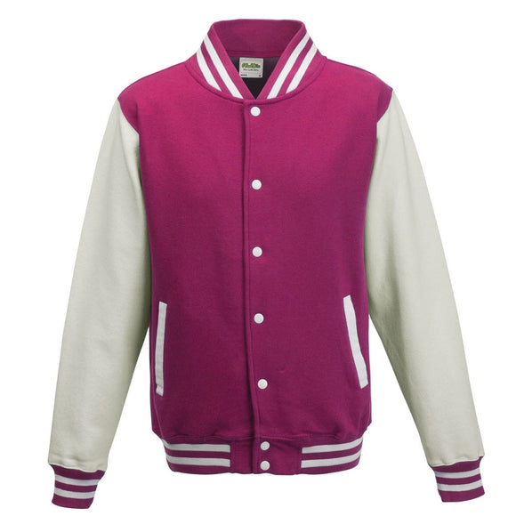 Sweat teddy école de golf -JH043J Sweat EDG - minimum 5 pièces AWDis Rose/blanc 3/4 ans 