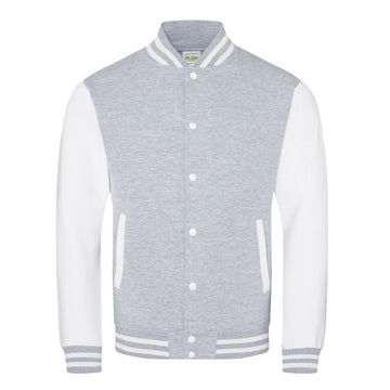 Sweat teddy équipe de golf -JH043 Sweat - minimum 5 pièces AWDis heather gris/blanc XS 