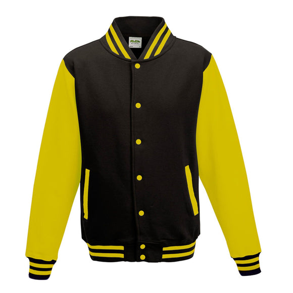 Sweat teddy équipe de golf -JH043 Sweat - minimum 5 pièces AWDis Noir/jaune XS 