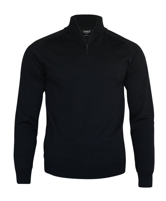 1/4 zip brighton - NB121 Pull homme : minimum 5 pièces Nimbus Noir S 