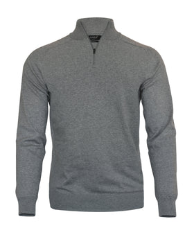 1/4 zip brighton - NB121 Pull homme : minimum 5 pièces Nimbus Gris S 