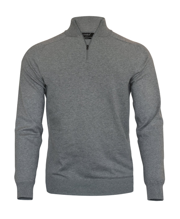 1/4 zip brighton - NB121 Pull homme : minimum 5 pièces Nimbus Gris S 