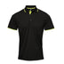 Polo coolchecker contrasté - PR618 polo homme : minimum 5 pièces premier Noir/ citron S 
