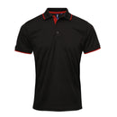 Polo coolchecker contrasté - PR618 polo homme : minimum 5 pièces premier Noir/red S 