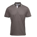 Polo coolchecker contrasté - PR618 polo homme : minimum 5 pièces premier Dark grey / silver S 
