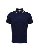 Polo coolchecker contrasté - PR618 polo homme : minimum 5 pièces premier Marine/blanc S 