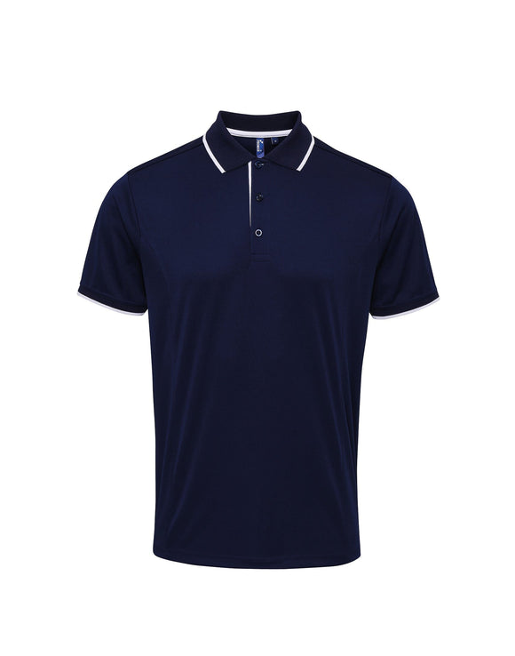 Polo coolchecker contrasté - PR618 polo homme : minimum 5 pièces premier Marine/blanc S 