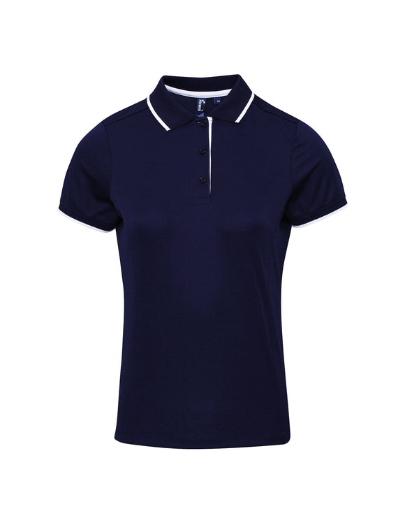 Polo coolchecker contrasté - PR619 polo femme:minimum 5 pièces premier Marine/blanc S 