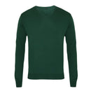 Pull col V - PR694 Pull homme : minimum 5 pièces Premier Vert bouteille 2XS 