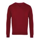 Pull col V - PR694 Pull homme : minimum 5 pièces Premier Bordeaux 2XS 