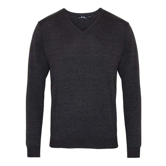 Pull col V - PR694 Pull homme : minimum 5 pièces Premier Charcoal 2XS 