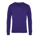 Pull col V - PR694 Pull homme : minimum 5 pièces Premier Violet 2XS 