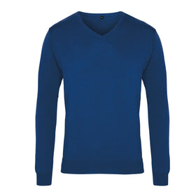 Pull col V - PR694 Pull homme : minimum 5 pièces Premier Royal bleu 2XS 