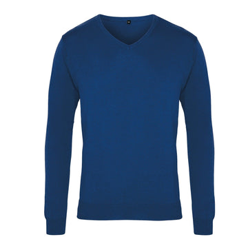 Pull col V - PR694 Pull homme : minimum 5 pièces Premier Royal bleu 2XS 