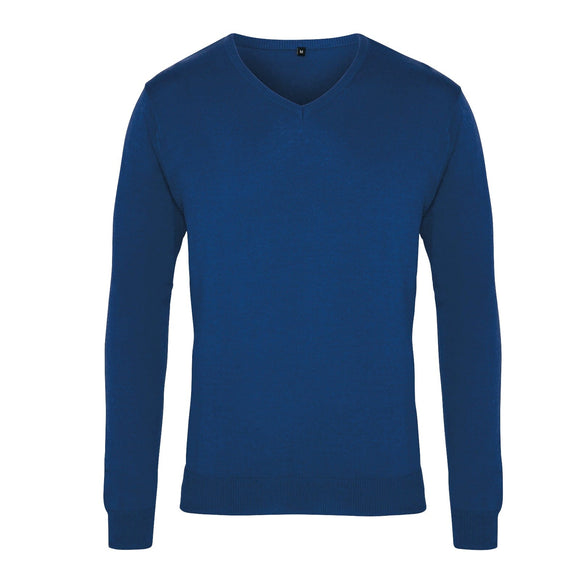 Pull col V - PR694 Pull homme : minimum 5 pièces Premier Royal bleu 2XS 