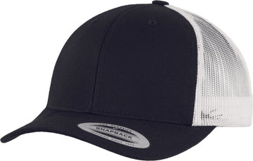 Casquette trucker bi-color - FL6606 Casquette adulte : minimum 5 pièces Flexfit Noir/blanc 