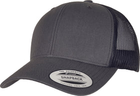 Casquette trucker bi-color - FL6606 Casquette adulte : minimum 5 pièces Flexfit Charcoal/ noir 