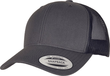 Casquette trucker bi-color - FL6606 Casquette adulte : minimum 5 pièces Flexfit Charcoal/ noir 