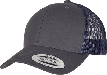 Casquette trucker bi-color - FL6606 Casquette adulte : minimum 5 pièces Flexfit Charcoal/ marine 
