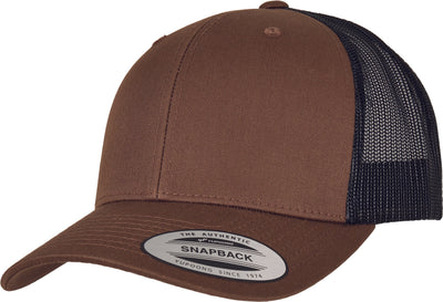 Casquette trucker bi-color - FL6606 Casquette adulte : minimum 5 pièces Flexfit Coyote/ noir 