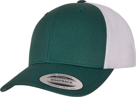 Casquette trucker bi-color - FL6606 Casquette adulte : minimum 5 pièces Flexfit Vert/ blanc 