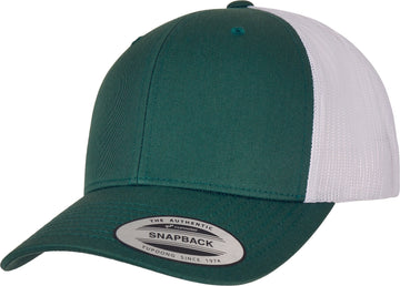 Casquette trucker bi-color - FL6606 Casquette adulte : minimum 5 pièces Flexfit Vert/ blanc 