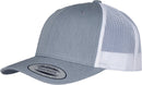Casquette trucker bi-color - FL6606 Casquette adulte : minimum 5 pièces Flexfit Heather / blanc 