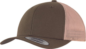 Casquette trucker bi-color - FL6606 Casquette adulte : minimum 5 pièces Flexfit Moosegreen/khaki 