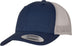 Casquette trucker bi-color - FL6606 Casquette adulte : minimum 5 pièces Flexfit Marine/argent 