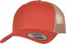 Casquette trucker bi-color - FL6606 Casquette adulte : minimum 5 pièces Flexfit Orange/beige 