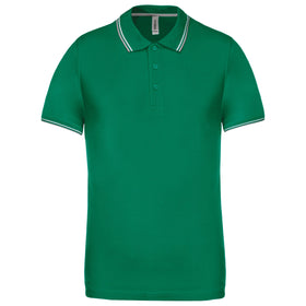 Polo classique golf maille piqué - K250 polo homme: minimum 5 pièces Kariban Vert / gris / blanc S 