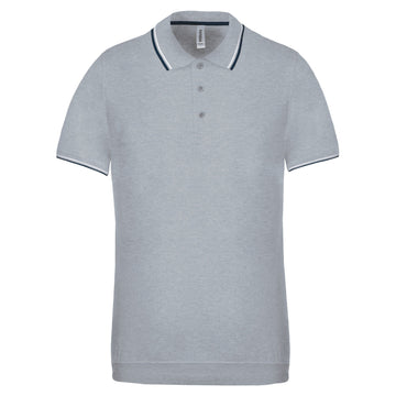 Polo classique golf maille piqué - K250 polo homme: minimum 5 pièces Kariban Gris / marine /blanc S 