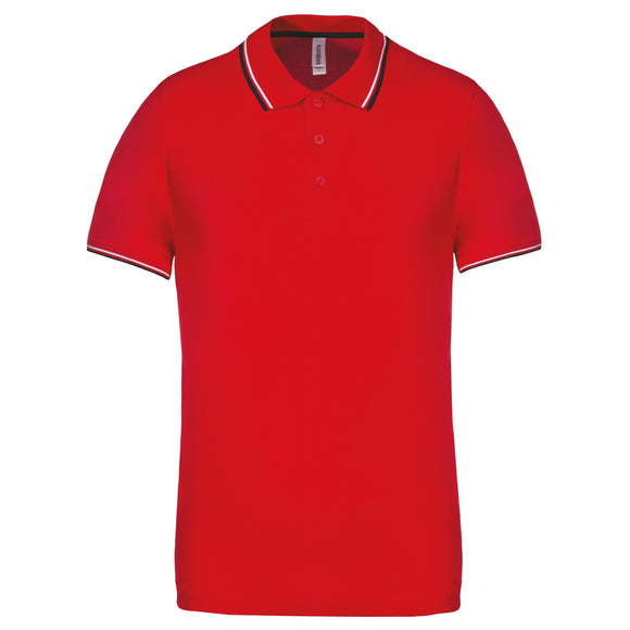Polo classique golf maille piqué - K250 polo homme: minimum 5 pièces Kariban Rouge / marine / blanc S 