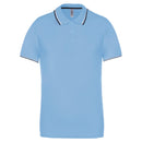 Polo classique golf maille piqué - K250 polo homme: minimum 5 pièces Kariban Ciel / marine / blanc S 