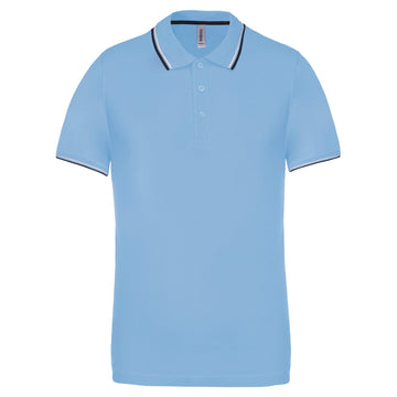 Polo classique golf maille piqué - K250 polo homme: minimum 5 pièces Kariban Ciel / marine / blanc S 