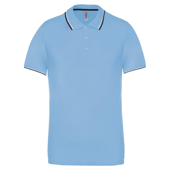 Polo classique golf maille piqué - K250 polo homme: minimum 5 pièces Kariban Ciel / marine / blanc S 