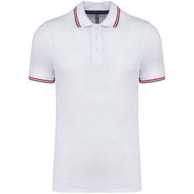 Polo classique golf maille piqué - K250 polo homme: minimum 5 pièces Kariban Blanc / marine / rouge S 
