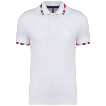 Polo classique golf maille piqué - K250 polo homme: minimum 5 pièces Kariban Blanc / marine / rouge S 